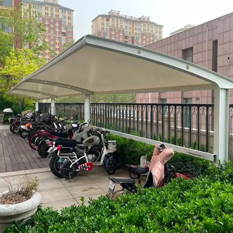 郑州膜结构电动车棚